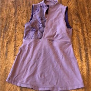 Lululemon deep V tank top with built in bra